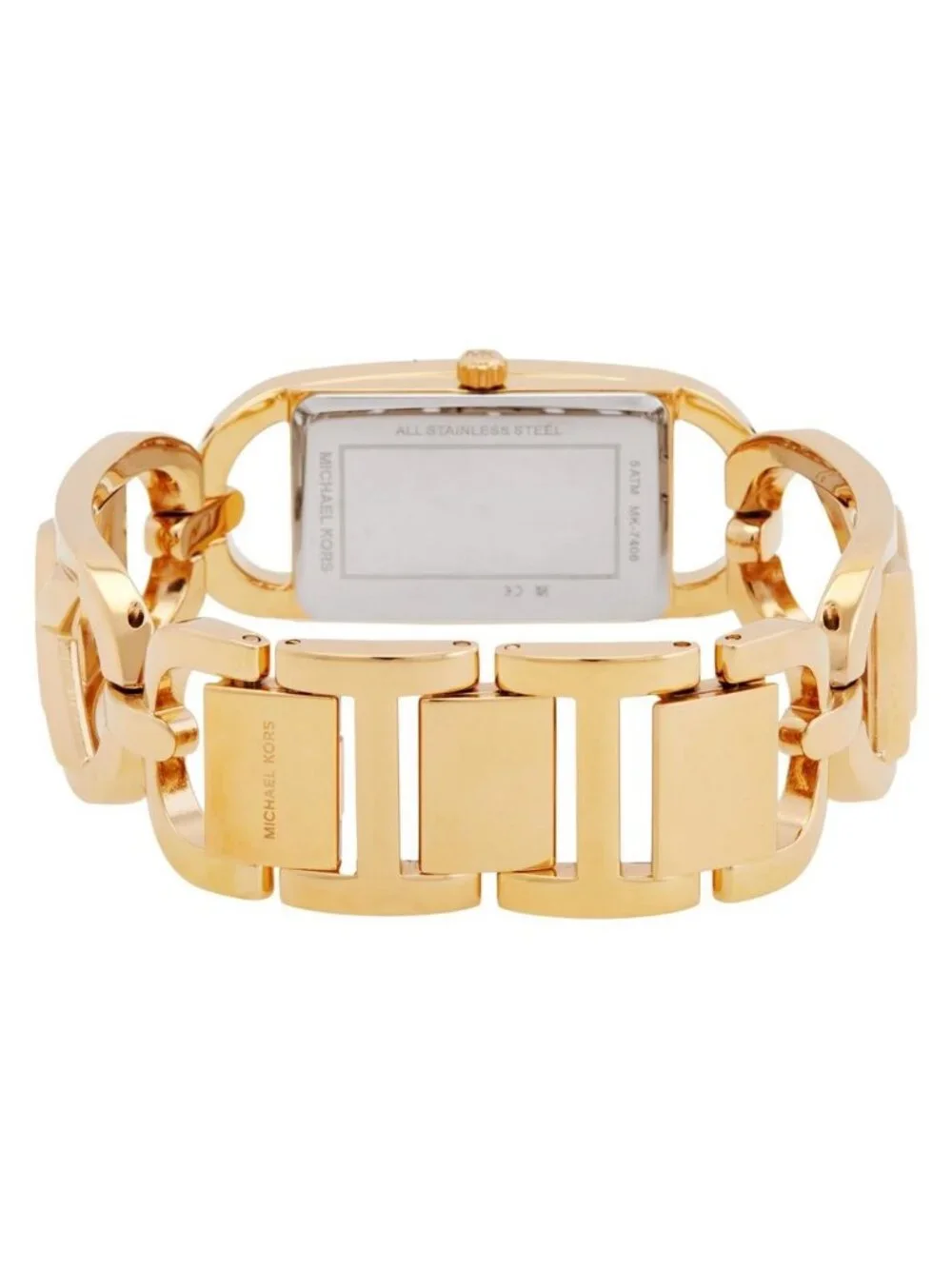 NWT Michael Kors MK Empire Quartz Gold Dial Ladies Watch